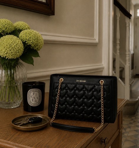Love moschino black - love, heart