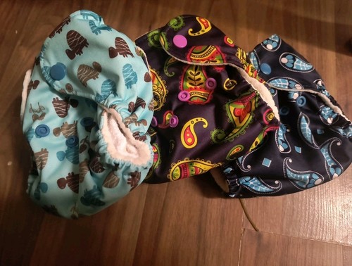 Reusable cloth nappies - 3,
