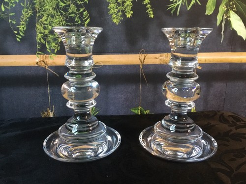 Lead crystal candlestick - lead,