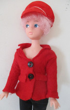 Vintage 1960s MIHK Sindy Clone doll in 60s Faerie Glen Jacket & Carnaby St. Hat