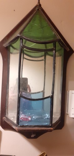 Vintage mirrored back - mirrored, glass