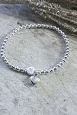 Initial and Heart Bracelet