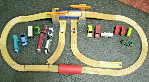Wooden train set - set, &