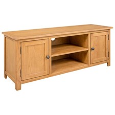Solid Oak Wood TV Cabinet Living Room Stands Units Side vidaXL