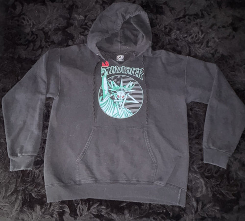 Thrasher black pullover - thrasher, fleece