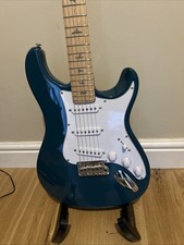 PRS SE John Mayer Silver Sky Nylon Blue Guitar, Maple Fingerboard -With Gig Bag