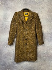 Vintage Dolce Gabbana Retro Paisley Print Woman Coat 28/42 Size