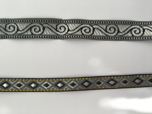 Jacquard woven ribbon trim - ,
