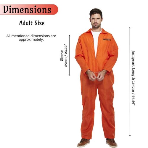 Adults orange prisoner - adults,