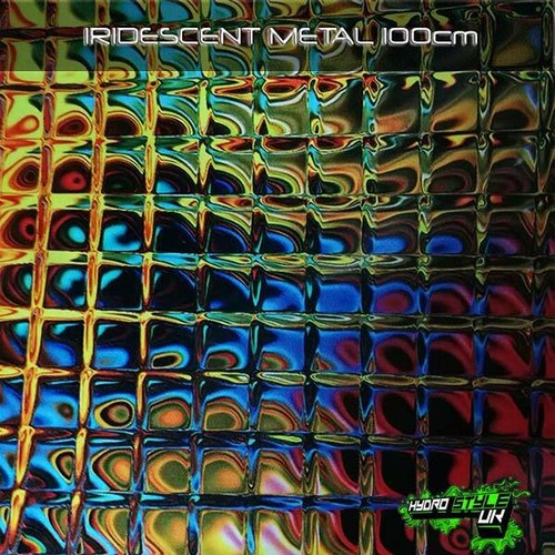 Rolled iridescent metal - -,