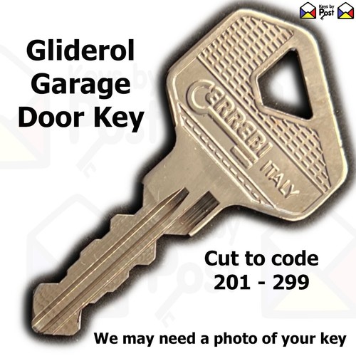 Gliderol garage door key cut - garage,