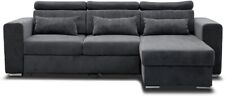 NZ Luca Corner Sofa Bed With Storage - Fabric Sofa -  Universal Side Sofa Bed