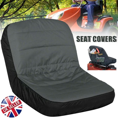 Waterproof ride mower seat - on,