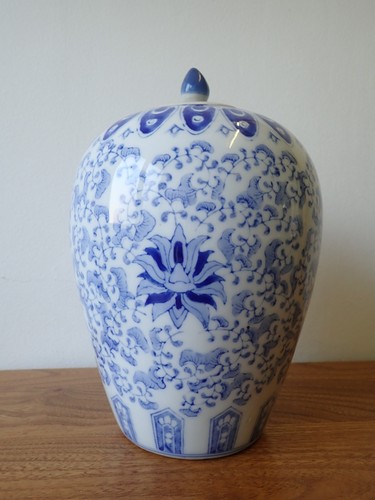 Large chinese blue - chinese, white