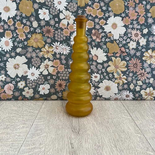 Vintage frosted yellow - frosted, glass
