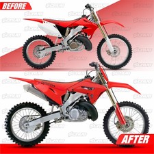 Honda 2000-2001 CR125R CR250R | New Polisport CR Restyle Plastic kit 2023 Red