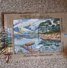 Kinetic Needlecraft. Friars Crag. Derwentwater Tapestry Kit. Started. With Wool