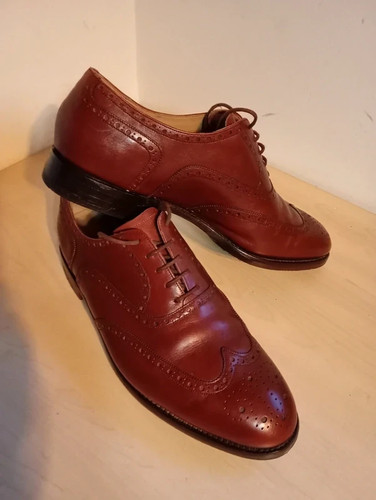 Barker brown leather brogue - barker,