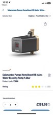 Salamander Pumps HomeBoost HB MainsWater Boosting Pump 1.6bar