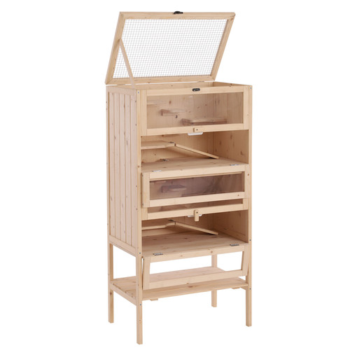 Wooden hamster cage small - wooden,