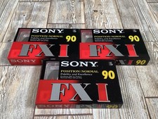3 x Sony FXI 90 Audio Cassette