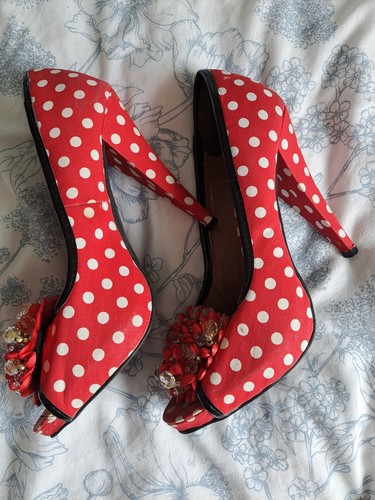 Escape polka dot red - red, &
