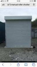 Galvanised electric roller shutter doors
