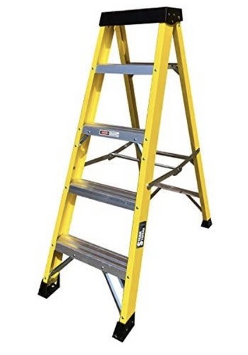 Fibreglass step ladder - step, 5