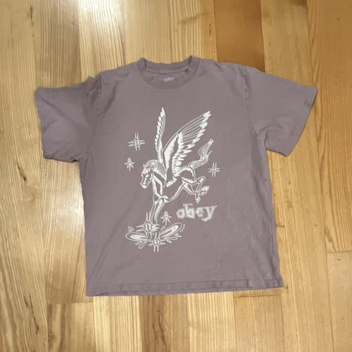 Obey purple graphic eagle logo - graphic,