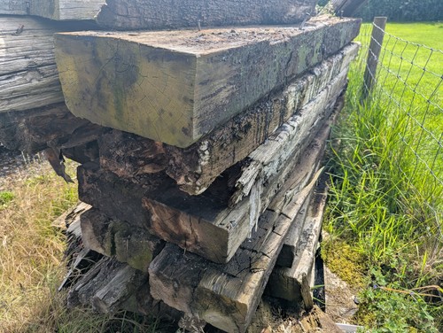 Reclaimed wooden railway - reclaimed,