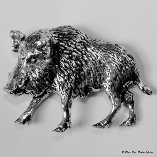 Wild boar pig left pewter - wild,