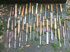wood turning chisels/ lathe chisels/gouges/vintage chisels/vintage tools