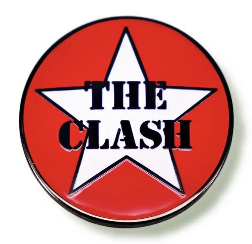 The clash metal pin - metal, badge
