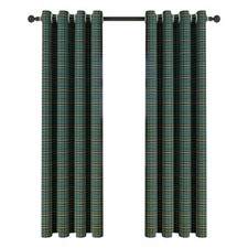 Ring Top Eyelet Plaid Window