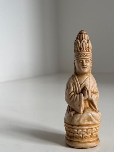 Carved stone guanyin figure - carved,