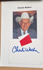 Charlie Walker Country Original Autograph Autograph 