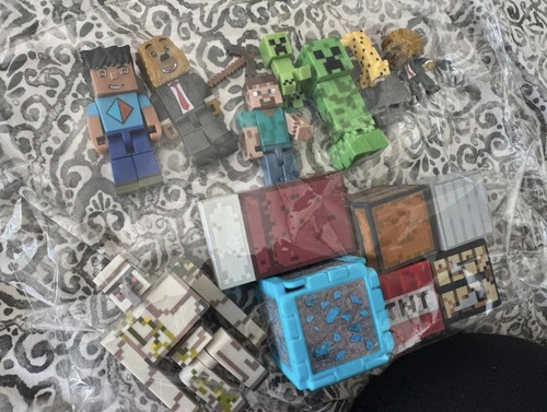 Minecraft style block figure - block,
