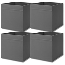 4x IKEA Drona Box, Foldable Storage Box for Expedit Shelving Unit - Toys Baskets