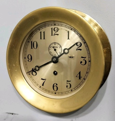 Brass chelsea ships clock - chelsea,