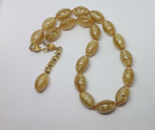 Vintage czech oval satin - vintage, glass