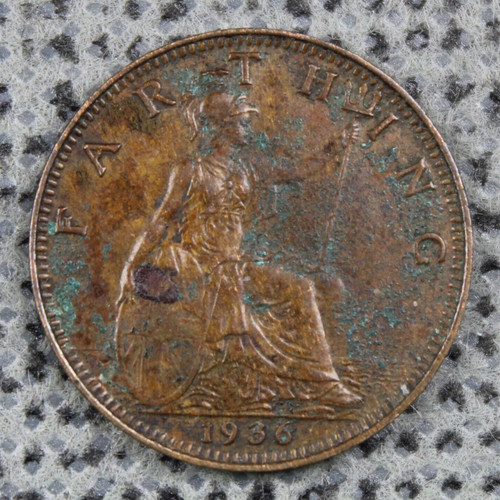 Farthing 1936 penny - penny, king