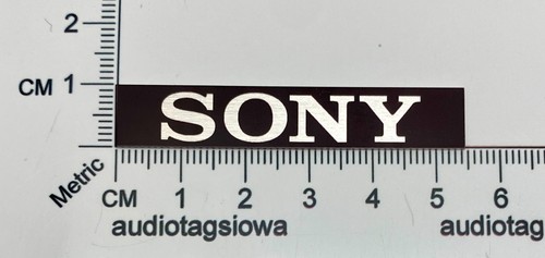 Sony name plate badge - plate,
