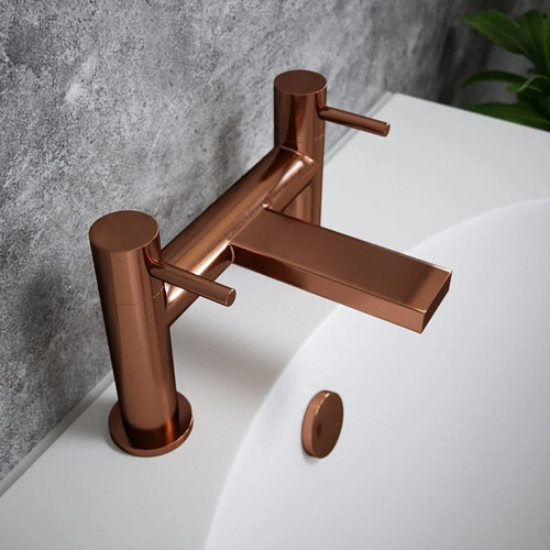 Bath filler tap brushed copper - filler,
