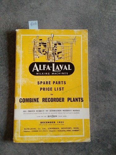 Alfa laval milking machine - laval,