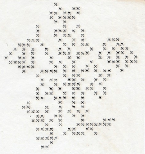 Vintage embroidery transfer - embroidery,
