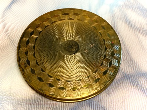 Large machine turned gold tone