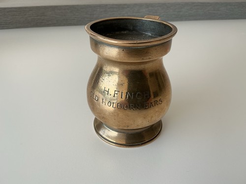 Rare antique brass half - antique,