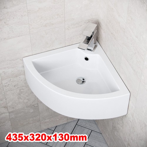 Small quarter corner basin - small,