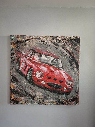 Ferrari 250 gto oil painting - ferrari,