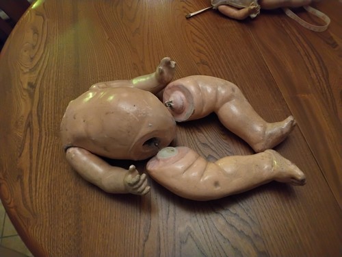 Composition dolls body - composition,